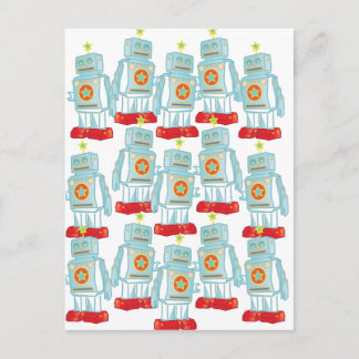 March of the robots postcard