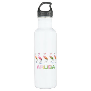 March of the Tropical Flamingos ARUBA 710 Ml Water Bottle