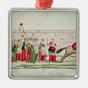 March of the Women on Versailles Metal Ornament