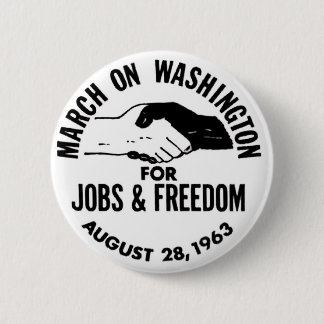 March on Washington 1963 6 Cm Round Badge
