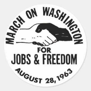 March on Washington 1963 Classic Round Sticker