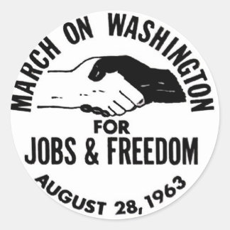 March on Washington 1963 Classic Round Sticker