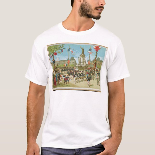 March-Past in the Place de la Republique T-Shirt (Front)