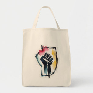 March Power Fist Social Justice Art Resist Fight Tote Bag