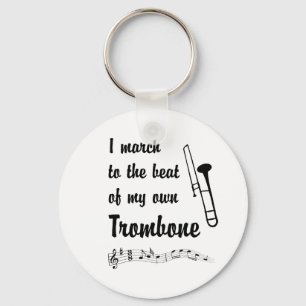 March to the Beat: Trombone Key Ring