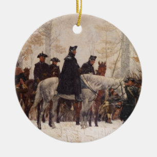 March to Valley Forge - William Trego (1883) Ceramic Ornament