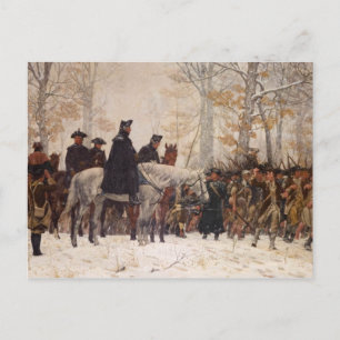 March to Valley Forge - William Trego  (1883) Postcard