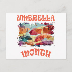 March - Umbrella Month - Appreciation Day Postcard
