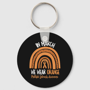 March We Wear Orange Multiple Sclerosis Awareness Key Ring