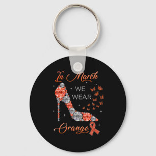 March We Wear Orange Multiple Sclerosis Awareness  Key Ring