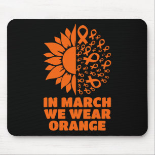 March We Wear Sunflower Multiple Sclerosis Awarene Mouse Pad
