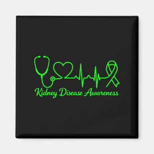 March wear green kidney disease awareness magnet