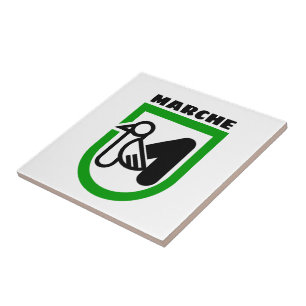 Marche coat of arms (Italy) Ceramic Tile