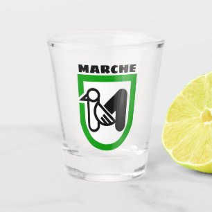 Marche coat of arms (Italy) Shot Glass