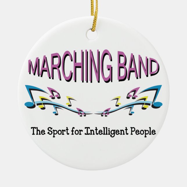 Marching Band Ceramic Ornament (Front)