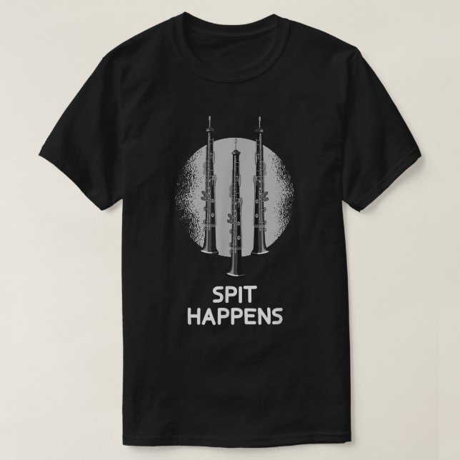 Marching Band Clarinet Musician Clarinetist - Spit T-Shirt (Design Front)