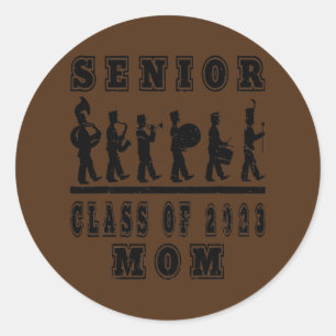 Marching Band Class of 2023 Senior Mum Classic Round Sticker