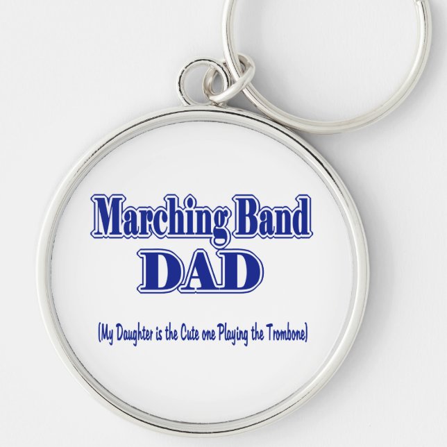Marching Band Dad/ Trombone Key Ring (Front)