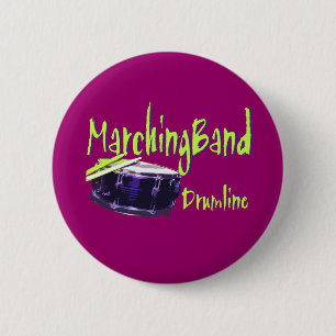 Marching Band Drumline 6 Cm Round Badge