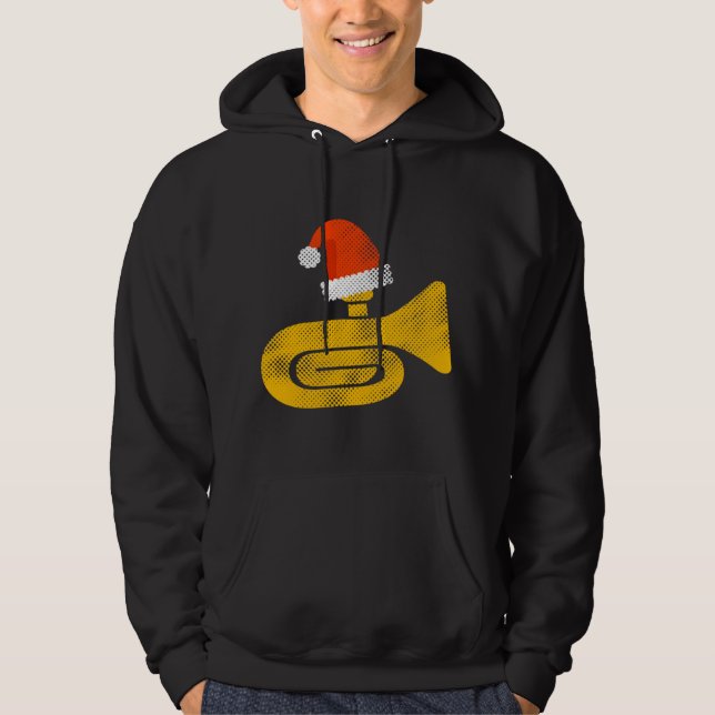 Marching Band Funny Tuba Hoodie (Front)