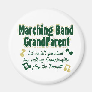 Marching Band Grandparent Trumpet Magnet