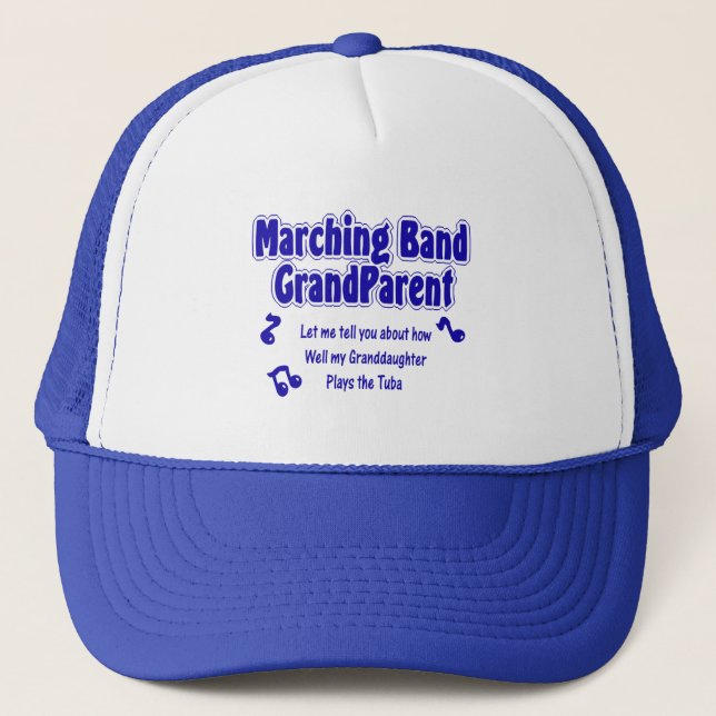 Marching Band Grandparent/ Tuba Trucker Hat (Front)