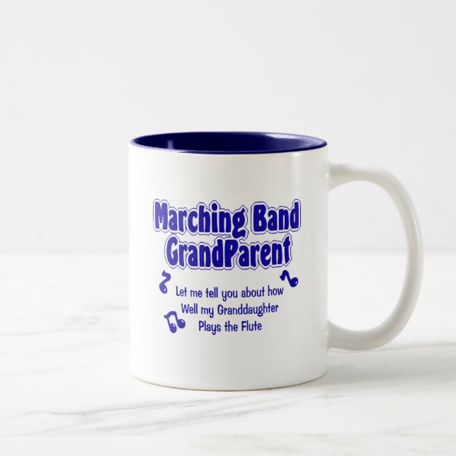Marching Band Grandparent Two-Tone Coffee Mug (Right)