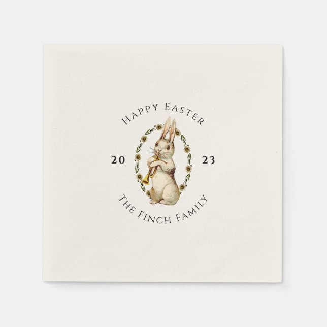 Marching Band Happy Easter Napkin (Front)