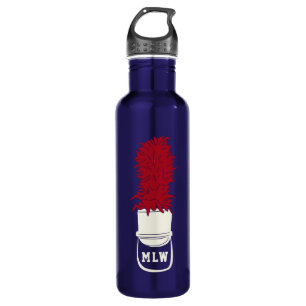 Marching Band Hat with Feathers Monogrammed 710 Ml Water Bottle