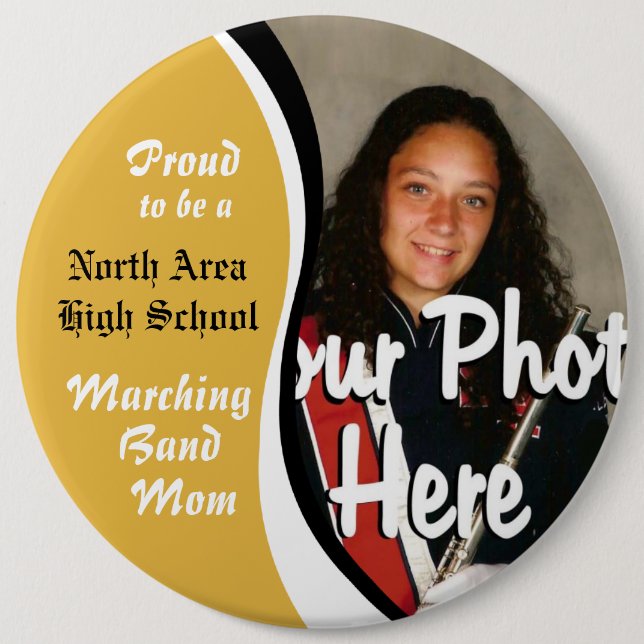 Marching Band Mum 6 Cm Round Badge (Front)