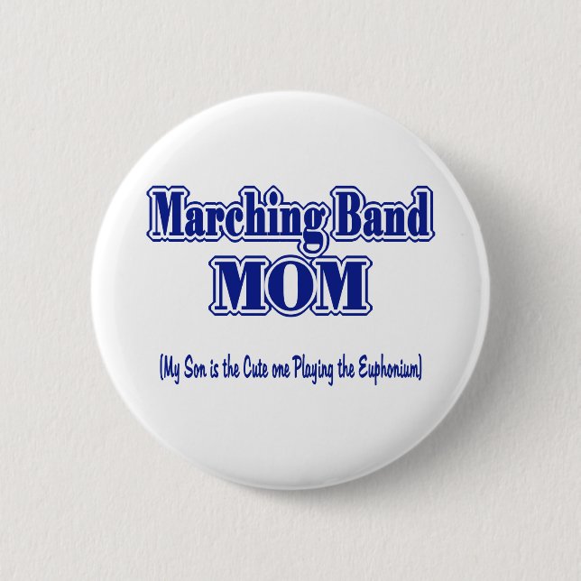 Marching Band Mum 6 Cm Round Badge (Front)