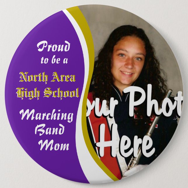 Marching Band Mum 6 Cm Round Badge (Front)