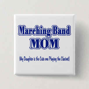 Marching Band Mum/ Clarinet 15 Cm Square Badge