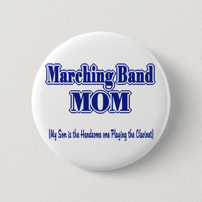 Marching Band Mum/ Clarinet 6 Cm Round Badge (Front)