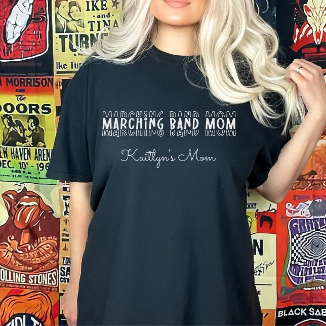 Marching Band Mum Customisable T-Shirt (Marching Band Mom Customizable T-Shirt
)