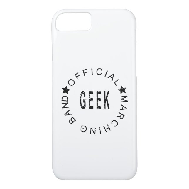 Marching Band Official Geek Case-Mate iPhone Case (Back)