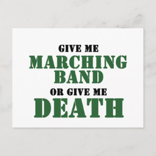 Marching Band or Death Postcard