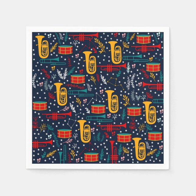 Marching Band Paper Napkins (Front)