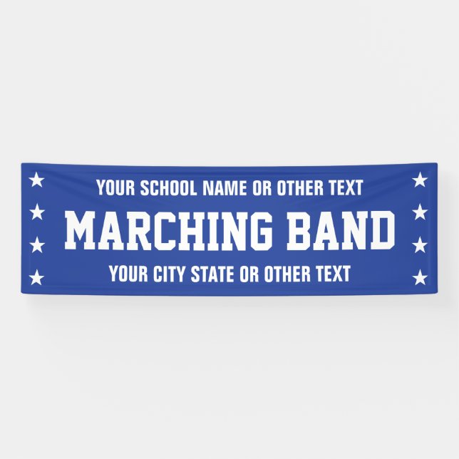 Marching Band Parade - any colour/words Banner (Horizontal)