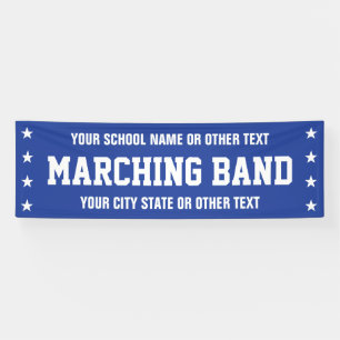 Marching Band Parade Banner with custom text