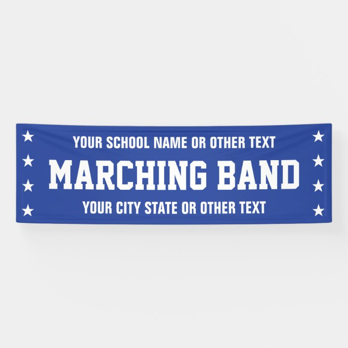 Marching Band Parade Banner with custom text | Zazzle.com.au