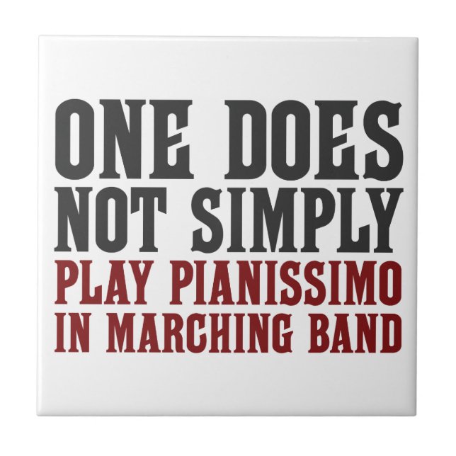 Marching Band Pianissimo Tile (Front)