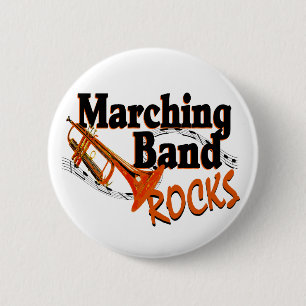 Marching Band Rocks 6 Cm Round Badge