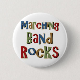 Marching Band Rocks 6 Cm Round Badge