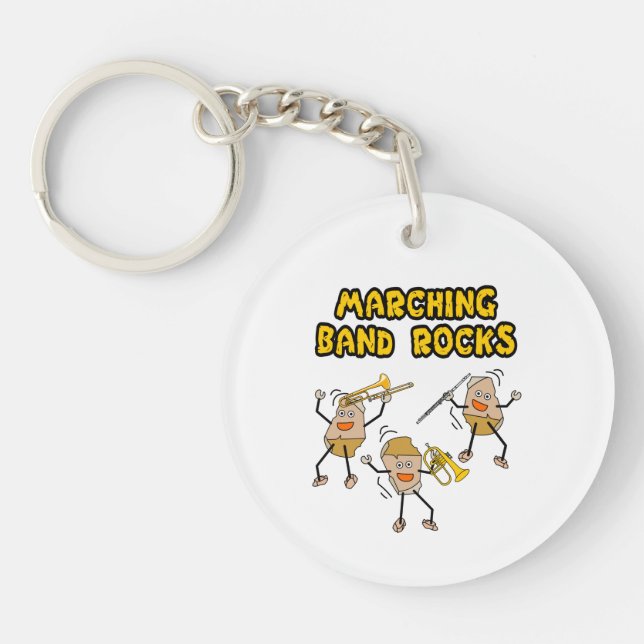 Marching Band Rocks Key Ring (Front)