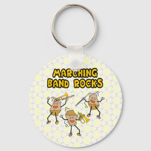 Marching Band Rocks Keychain