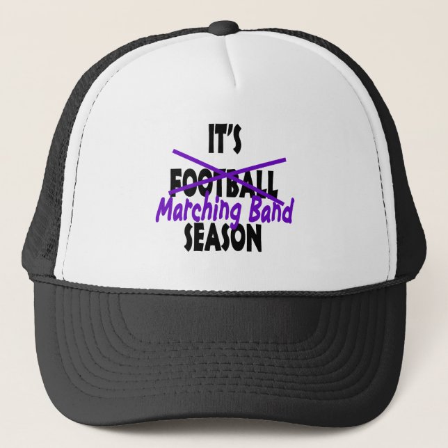 Marching Band Season/ Purple Trucker Hat (Front)