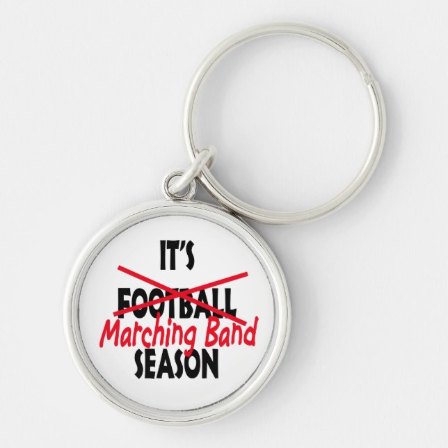 Marching Band Season / Red Key Ring (Front)