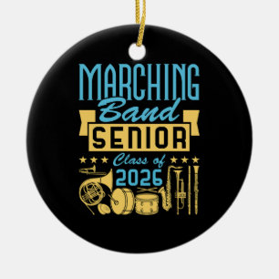 Marching Band Senior Class of 2026 Ceramic Ornament