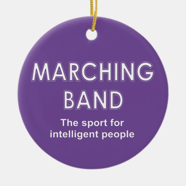 Marching Band Sport Ceramic Ornament (Front)